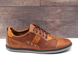 Polbut Buty męskie casual 1801P camel wielokolorowe 1