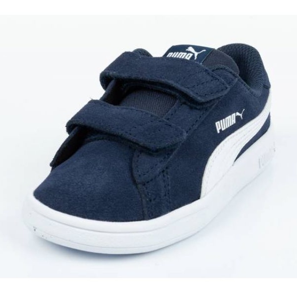 Buty Puma Smash v2 Jr 365178 02 niebieskie 2