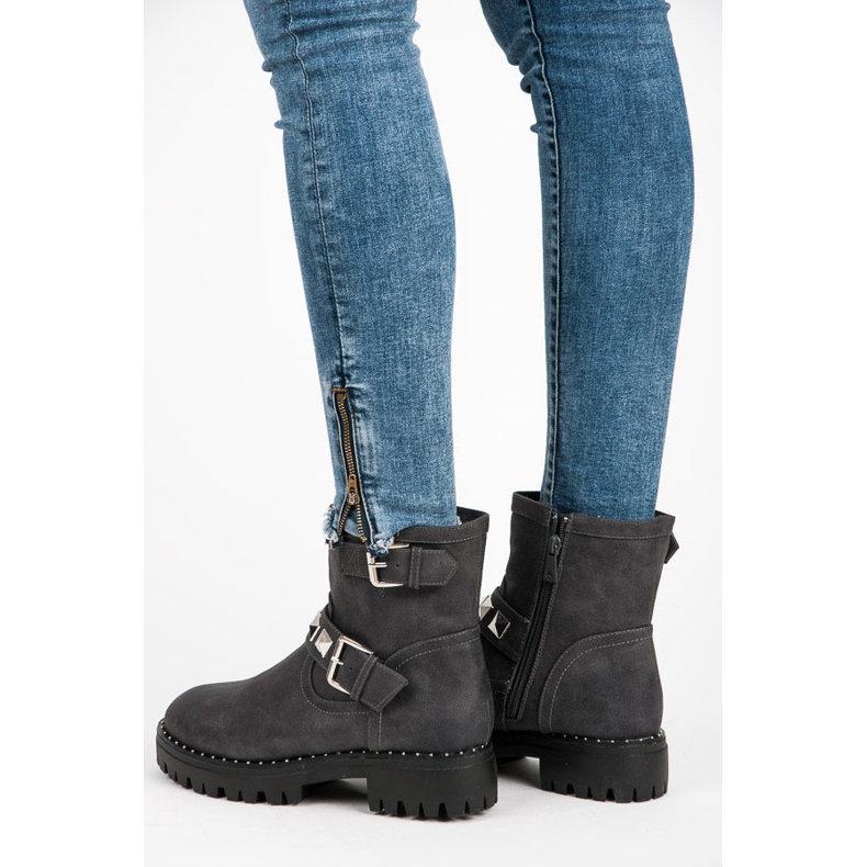 Kylie Ocieplane workery szare 1