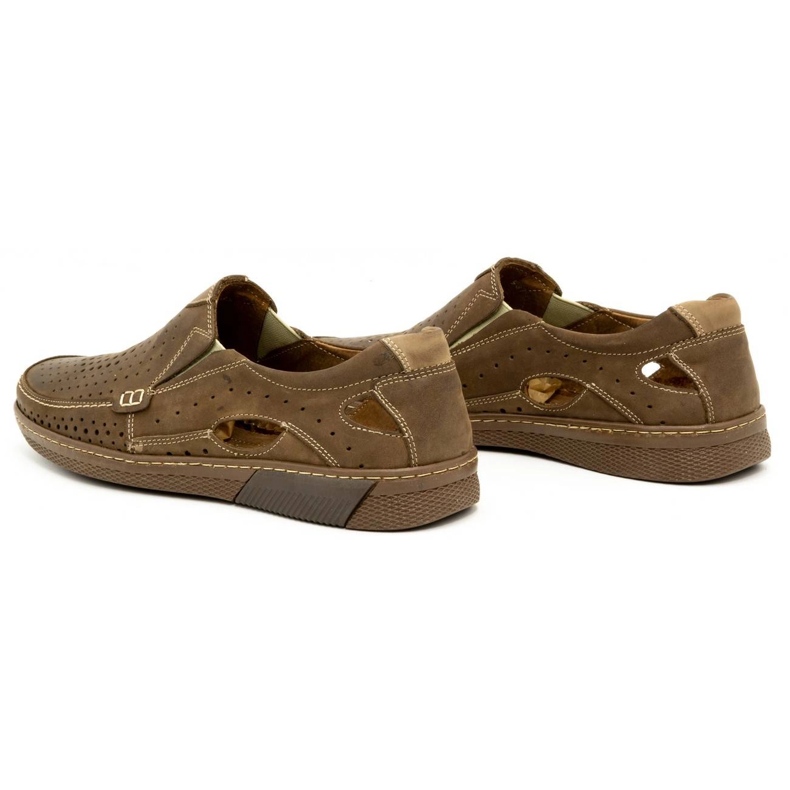 Olivier Buty męskie mokasyny skórzane 937MP brązowe 5