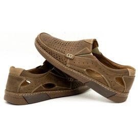 Olivier Buty męskie mokasyny skórzane 937MP brązowe 4