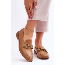 WS1 Klasyczne Mokasyny Damskie Brązowe Lorien 1